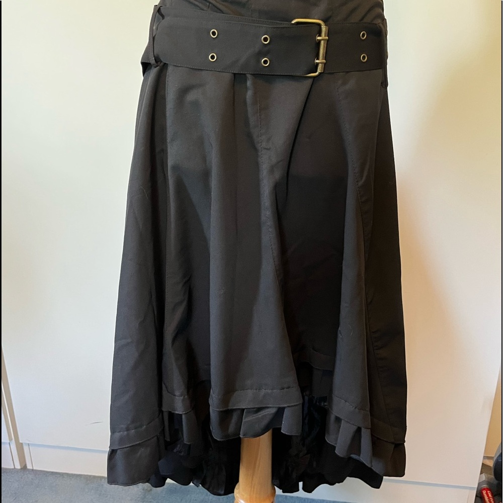 Bray High-Low Skirt with Ruffle